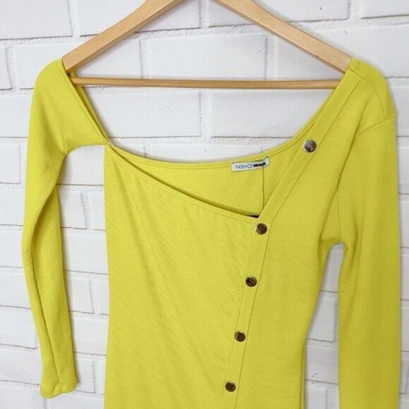 FASHION NOVA Ribbed Neon Bodycon Dress - Picture 5 of 12